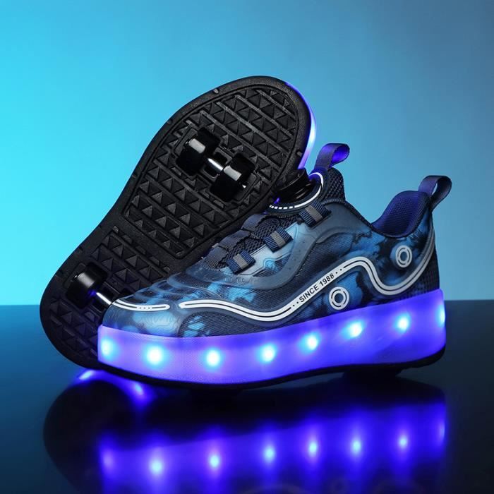 Chaussures à Roulettes Enfants LYBANG - Sneakers Rétractables - Multisports - Garçon/Fille