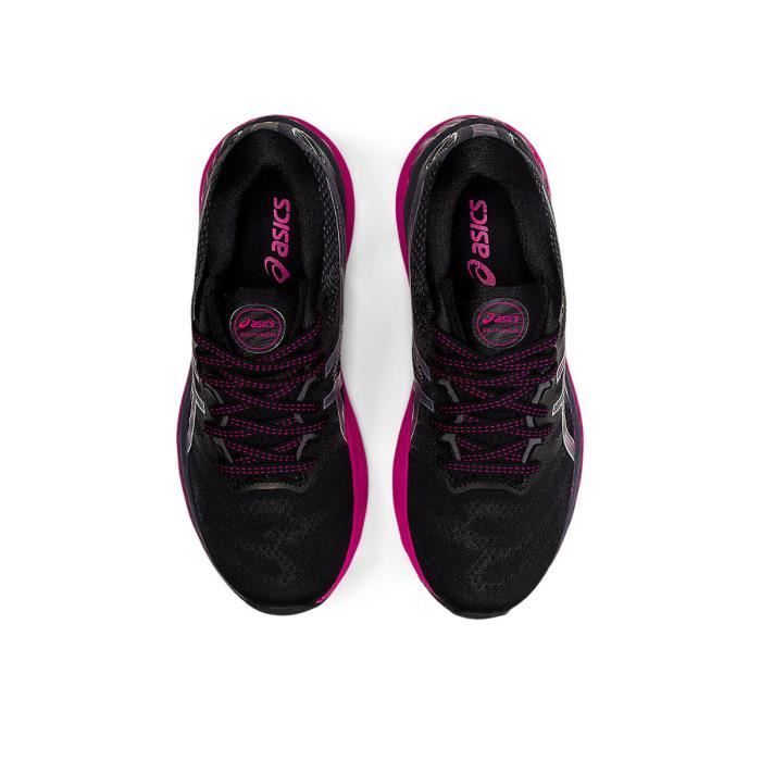 Chaussures Asics Gel Nimbus 23 noir rose femme Cdiscount Sport