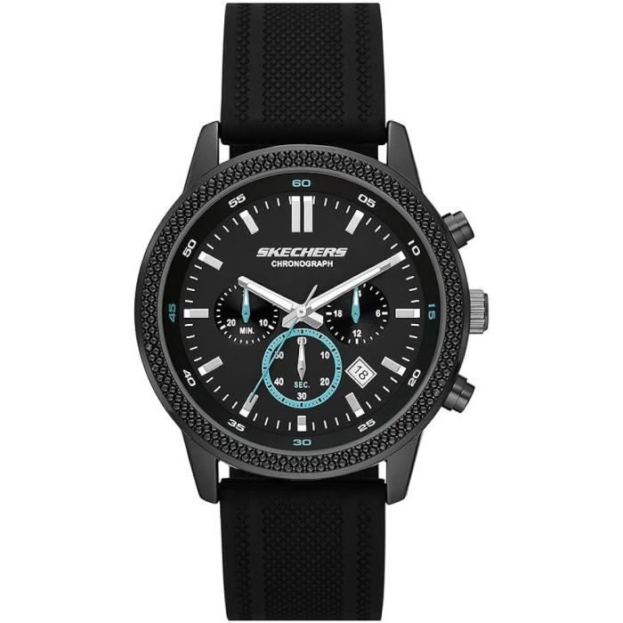 Montre pour Homme Skechers Clarkdale Mouvement Chronographe 44mm Noir Gris Anthracite Turquoise Noir Gris Anthracite Turquoise Sport Achat vente montre Homme Adulte Blanc Cdiscount