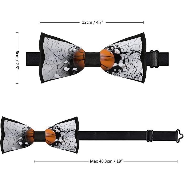 Noeud Papillon Pour Homme N ud Papillon De Basket Ball Col Smoking Reglable Pour Fete De Mariage Basketball Taille Uniqu H7996 Cdiscount Pret a Porter