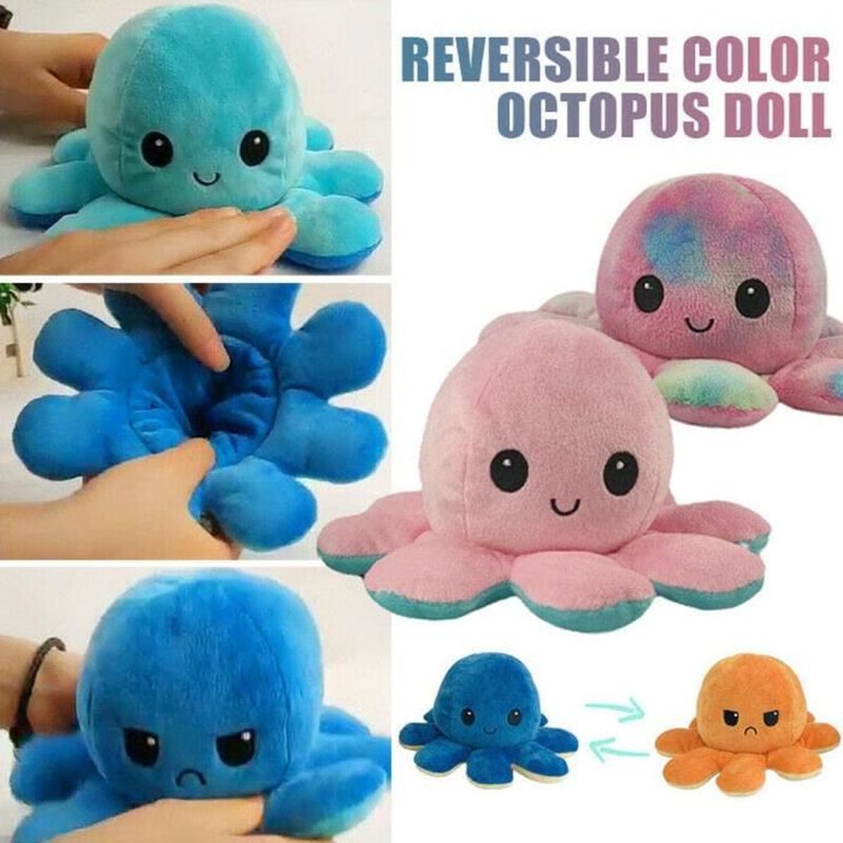 Peluche pieuvre humeur clearance