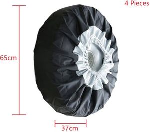 Housse De Protection Pour Roue De Secours 13 Pouces - PVC Imperméable, Taille 58x58x20 Cm