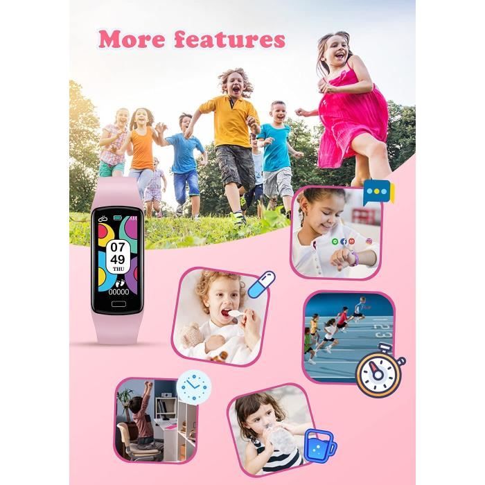 Montre connectée de sport pour enfants, moniteur de sommeil, étanche IP68,  podomètre, piste GPS, bracelet de fitness pour garçons et filles -  AliExpress