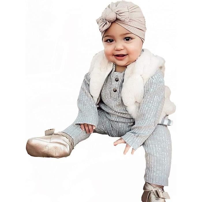 Acheter Fleur bébé fille bandeau avec Bonnet coton doux enfants Turban  enfant en bas âge bandeau bandeaux pour filles bébé cheveux accessoires