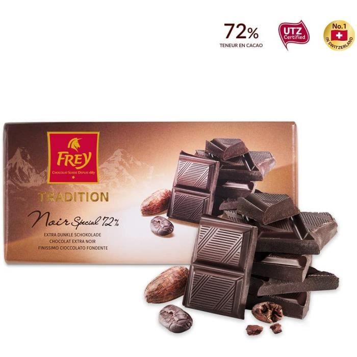 Tablette de chocolat suisse avec 72 % de cacao Selection Premium
