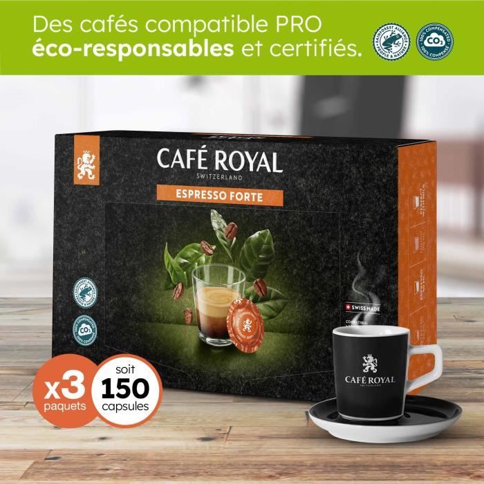 50 capsules compatibles Nespresso® Pro Espresso Forte - Café Royal