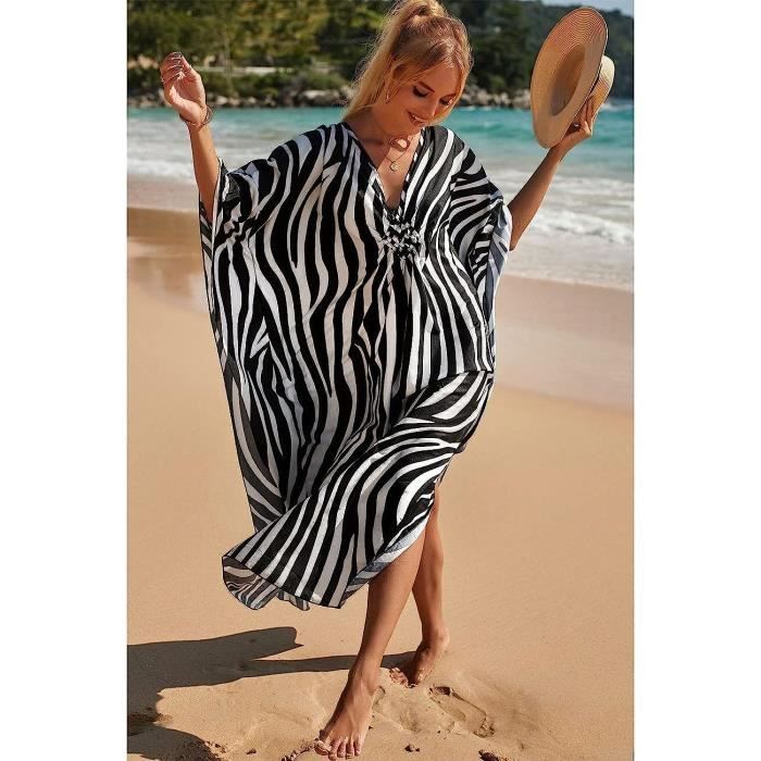 Robe de Plage Femme Tunique Caftan Grande Taille Kaftan Boheme Maxi Longue Fluide Ete couleurs couleurs multiples Couleurs multiples Cdiscount Pret a Porter