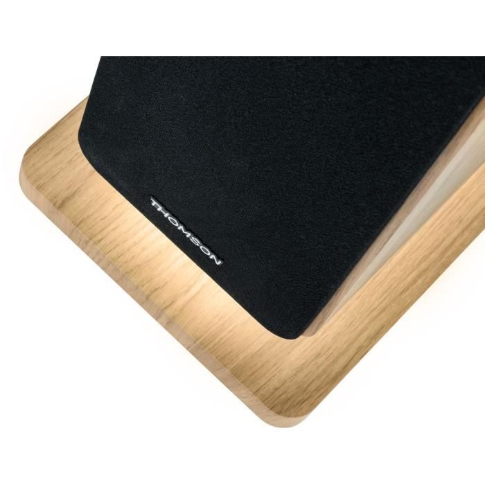 THOMSON Tour De Son Bluetooth 120W – Legno/Nero, Ingresso Ottico, USB, Equalizzatore, TWS, Telecomando