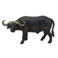1 pc modèle de buffle africain PVC Simulation réaliste solide de faune Figurine Animal sauvage jouet   STATUE - STATUETTE-3