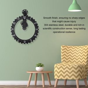 Horloge Murale étanche Cloudnola 45.7cm Avec Thermomètre Et Hygromètre - Gris Zinc, Silencieuse