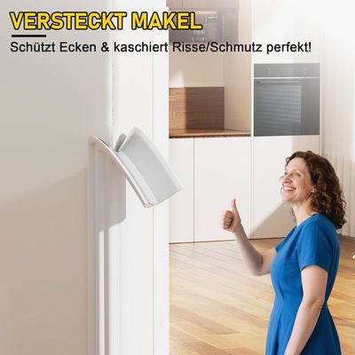 2M, 40mmProtection D'angle Murale Et Protection Des Bords, Bande De Calfeutrage Autocollante Pour Bord Mural Plafond Comptoir Noir 98299504