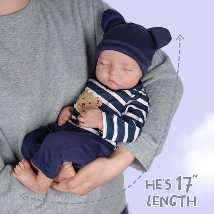 Bebé Reborn Noah Niño Cuerpo de Tela