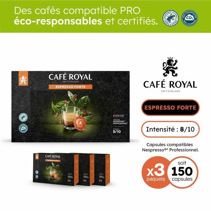 Capsule café Cafe Royal pro - 150 capsules compatibles nespresso