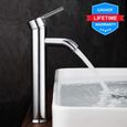 GAVAER Robinet salle de bain avec Douchette Extractible et Deux modes d/’/écoulement deau,Chaude et Froide R/églable Mitigeur Lavabo pour Salle bain lavabo ou Lavabo,Laiton Chrom/é,Garantie /à Vie.