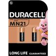 Piles alcalines Duracell spéciales MN21 12V, lot de 2 ( A23 / 23A / V23GA / LRV08 / 8LR932 )-0