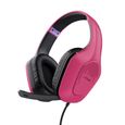 Trust Gaming GXT 415 Zirox Casque Gamer Filaire Léger pour PC, Xbox, PS4, PS5, Switch, Jack 3.5 mm, avec Micro - Rose-0