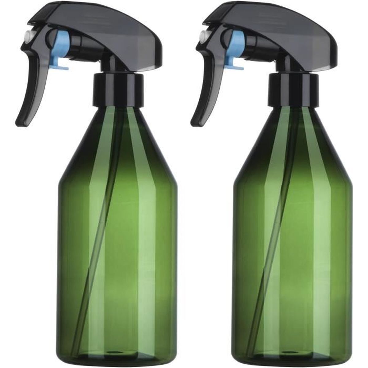 Jesustree Flacons Pulvérisateurs 300ml - 2 Bouteilles Spray Rechargeables Pour Plantes, Cheveux Et Nettoyage - Brume Fine, Poignée Ergonomique - 11