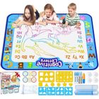 BRAND Tapis Dessin Enfant - Aquadoodle - Graffiti - 30pcs - 100*80cm - Couleurs Bleu Jaune Vert Rose