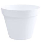 Pot de fleur rond Toscane - EDA - Ø 48 x H 40 cm - 43 L - Blanc