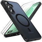 Coque - BOOLING - pour Samsung Galaxy S25 - Protection Silicone - 2 Verres Trempés - Antichoc Noir