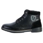Basket Montante Homme - REDSKINS - Accro Noir - Cuir - Lacets ronds - Confort exceptionnel