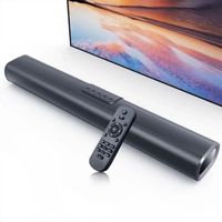 Barre de Son TV VEATOOL - Bluetooth/Optique/HDMI ARC/AUX - Canal 2.1 - 50W - Basses Profondes - Noir