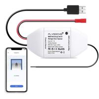 Ouvre-Porte de Garage Connecté WiFi, Flysocks Télécommande de Porte Intelligent Compatible avec Alexa, Google Assistant et IFTTT,319