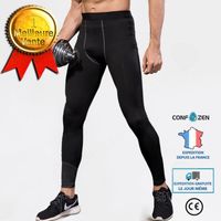 CONFO® Pantalons de sport pour hommes - Noir - Fitness Running - Taille L