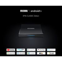 MECOOL – boîtier TV quad Android 10, 2 + 16 go, 4K, lecteur multimédia vidéo KM6, certifié Google, avec wifi 6, Port LAN 100M, décod