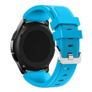 BRACELET MONTRE CONNEC. bracelet de montre couleur bleu taille 20mm pour S