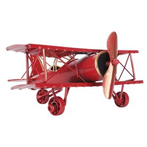 ACCESSOIRE MAQUETTE Modèle d'avion rétro en métal AKOZON - Pour enfants - Décoration et cadeau