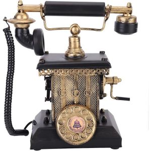 Téléphone fixe Téléphone rétro en fer forgé - Ornement antique po