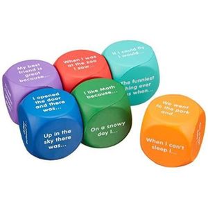 JEU D'APPRENTISSAGE Learning Resources Writing Prompt Cubes