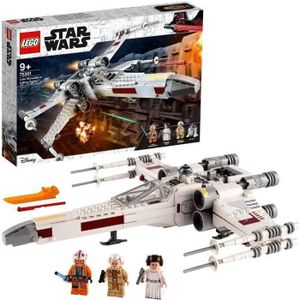 ASSEMBLAGE CONSTRUCTION SHOT CASE - LEGO Star Wars™75301 Le X-Wing Fighter de Luke Skywalker Jeu de combat avec la princesse Leia et la figurine de droide