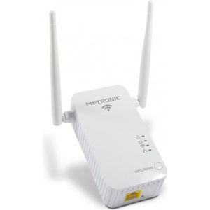 COURANT PORTEUR - CPL METRONIC 495432 Répéteur WiFi 300 Mbps