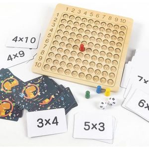 JEU D'APPRENTISSAGE Table de multiplication en bois - jeu multiplicati