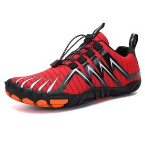 CHAUSSURES DE FITNESS Chaussures Minimalistes Barefoot Homme Femme Antidérapant Respirante Sport Fitness - Rouge