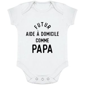 BLOOMER - CACHE-COUCHE body bébé | Cadeau imprimé en France | 100% coton 