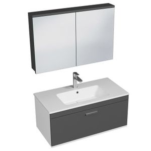 MEUBLE VASQUE - PLAN RUBITE Meuble salle de bain simple vasque 1 tiroir