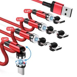 Cable de chargeur magnetique 2m 3 en 1 charge - Cdiscount
