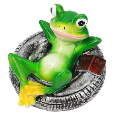 JISADER Étang à Eau Flottante Grenouille Figurine Statut, Collectionnet, Décoration étang D'ornement De Résine Décorative Pour Jardin D'étang, Style A