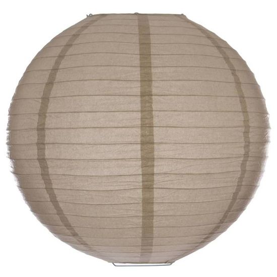 Lanterne Boule Atmosphera Ø60 Cm | Papier Et Métal | Blanc | à Monter Soi-Même