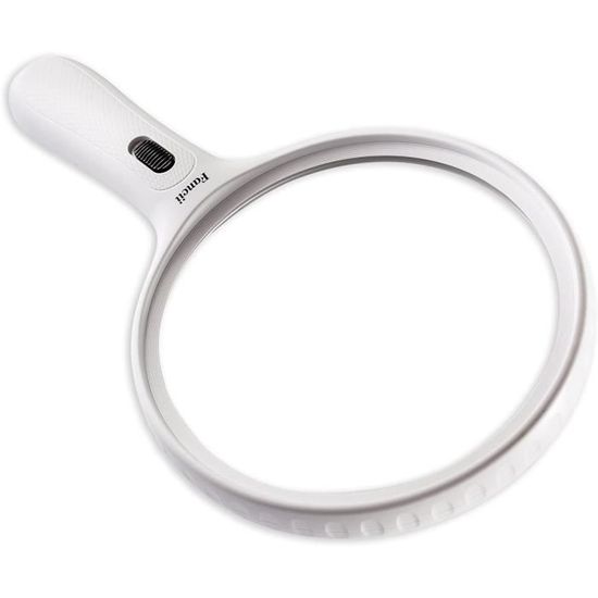 Loupe Avec Lumière LED 10x - Grossissement 5x/10x, 138 Mm, 30 LED, Rechargeable USB-C, Support Flexible
