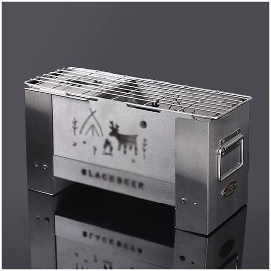 BESPORTBLE Barbecue Portable Pour Camping En Acier - Compact Et Pliable - Pour Les Amateurs De Barbecue