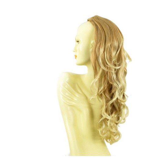 Demi-perruque Synthétique 65cm Blond Clair Cuivré - Bonnet Moyen - Neuf Avec étiquettes