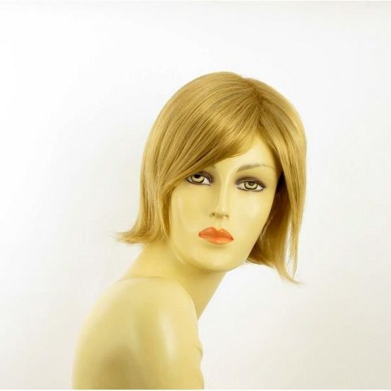 Perruque Courte Femme Blond Doré DANA 24B – Synthétique, Style Moderne, Bonnet Moyen