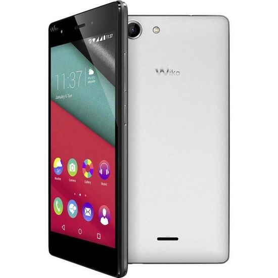 WIKO Pulp Smartphone double SIM 12.7 cm (5 pouces) 1.4 GHz Octa Core 32 Go 13 MPix Android™ 5.1 Lollipop blanc