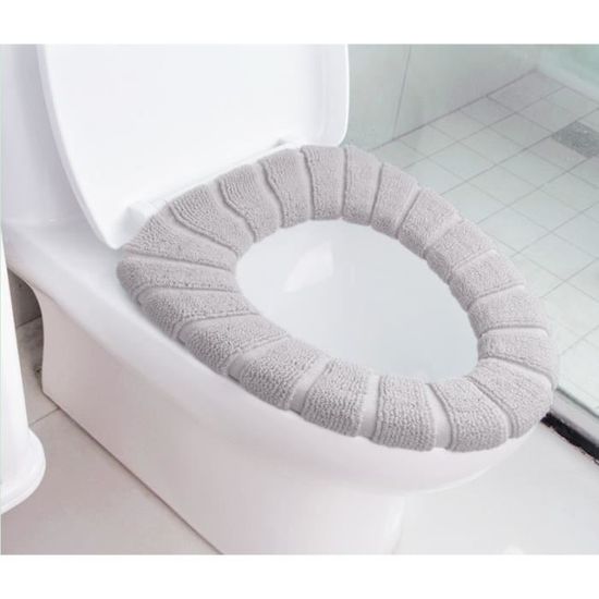 Abattant Wc,CHAUD! 6 couleurs salle de bain remplissage doux épaissi coussins de siège lavable plus chaud tapis de - Type 02