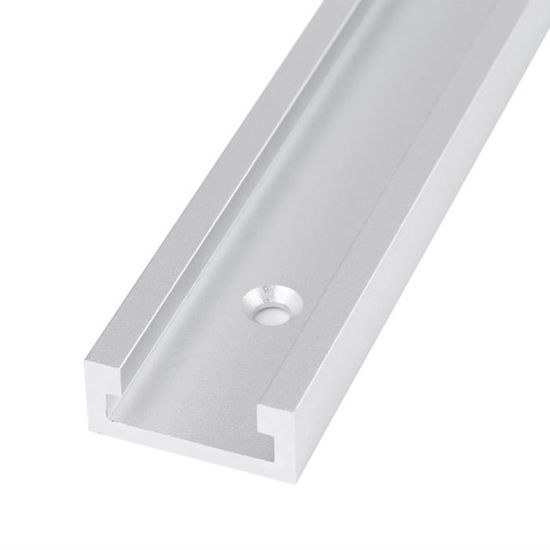 Rail à Onglet Aluminium 600mm Type 75 - Pour Scie Circulaire, Défonceuse - Bricolage Bois