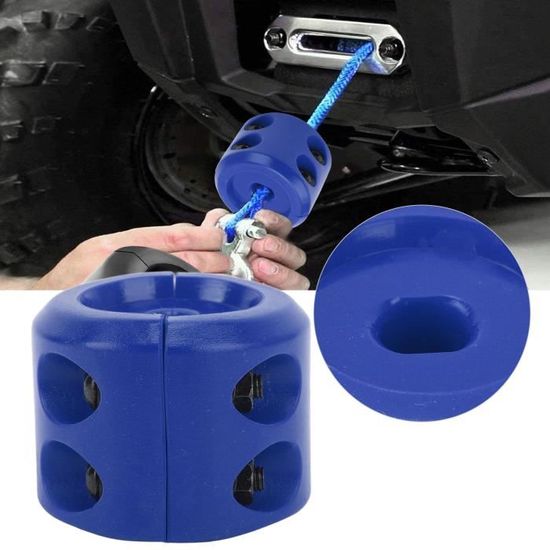 Udbrud Lot De 2 Bouchons De Crochet Treuil En Caoutchouc Et Métal - Protection Câble Pour ATV UTV SUV
